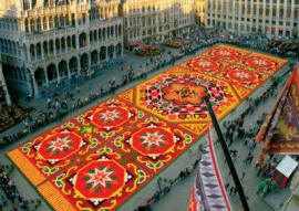 Бельгия. Цветочный ковер в Брюсселе