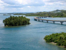 Лейте (Leyte) Мост соединяющий острова Лейте и Самар
